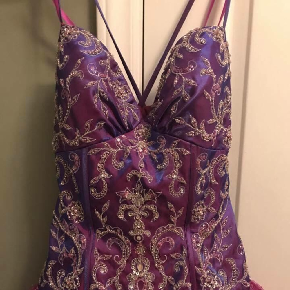 The purple dress